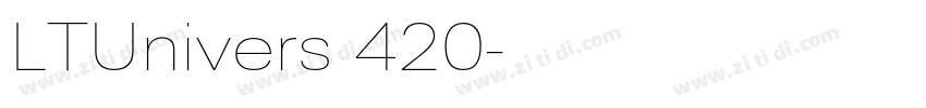 LTUnivers 420字体转换